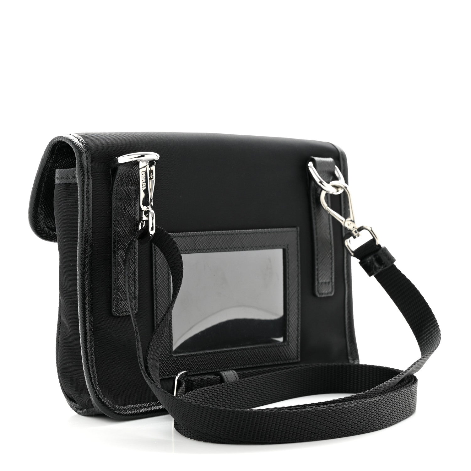Prada Re-Nylon Saffiano Smartphone Case Crossbody Black 3 of 11