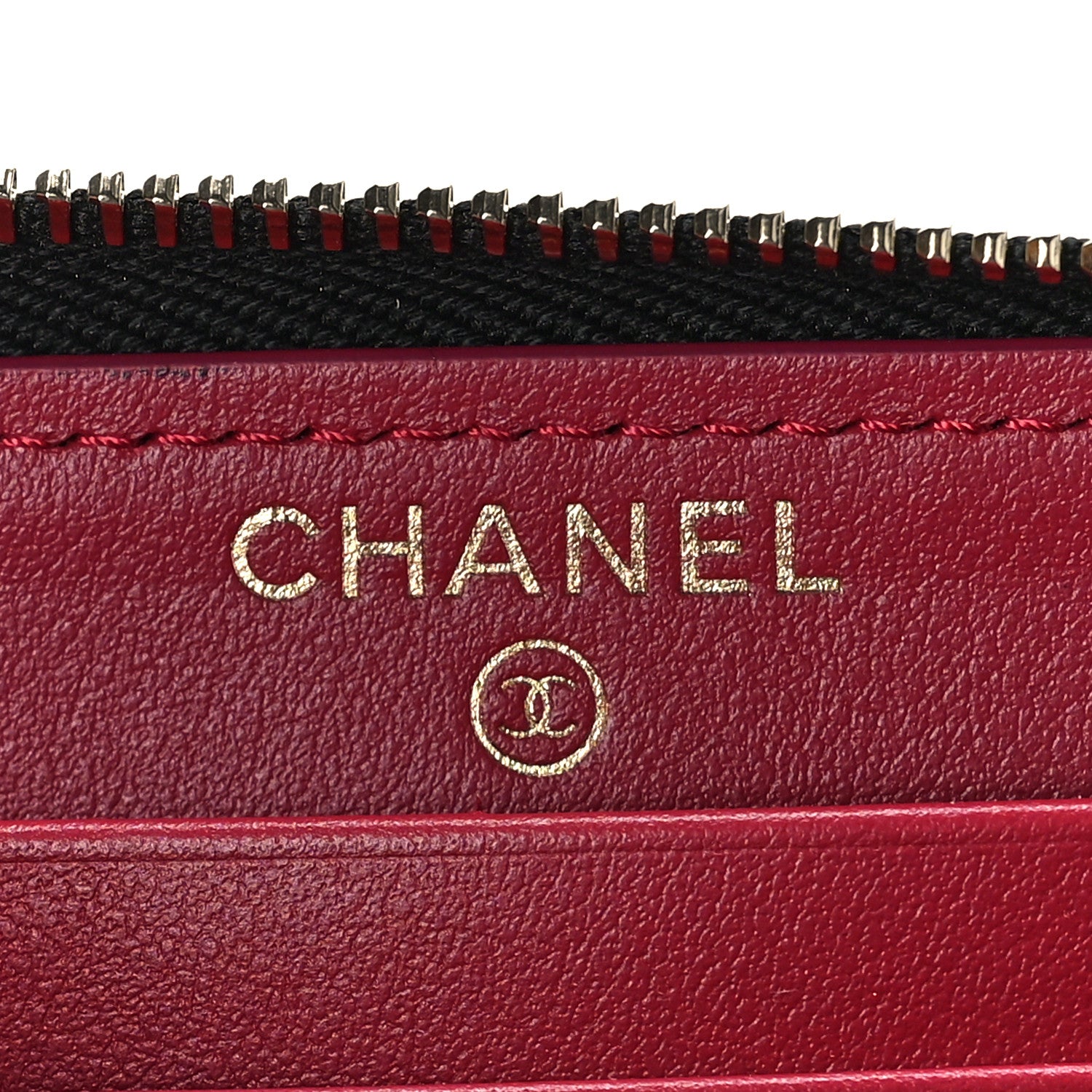 Chanel Shiny Goatskin Quilted Chanel 19 Long Zipped Around Wallet Black 6 of 10