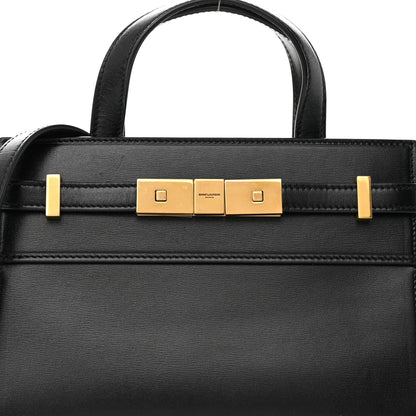 Saint Laurent Smooth Calfskin Manhattan Nano Shopper Tote Black 8 of 14