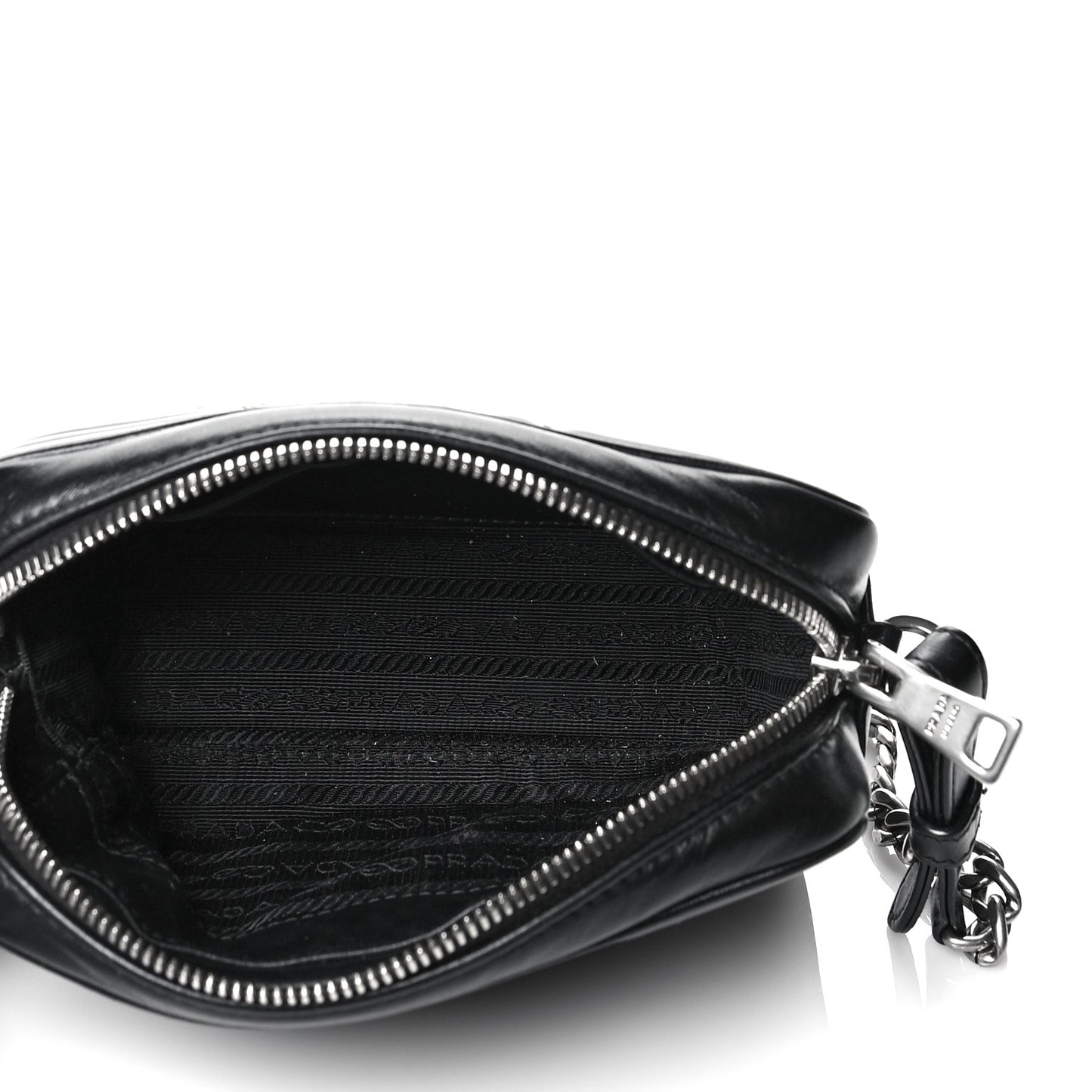 Soft Calfskin Diagramme Camera Bag Black