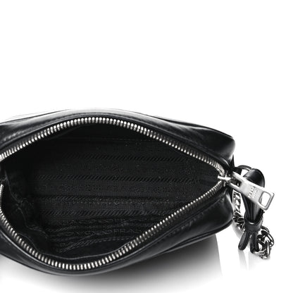 Prada Soft Calfskin Diagramme Camera Bag Black 10 of 17