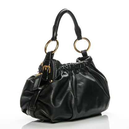 Prada Soft Calf Hobo Nero Black 3 of 10