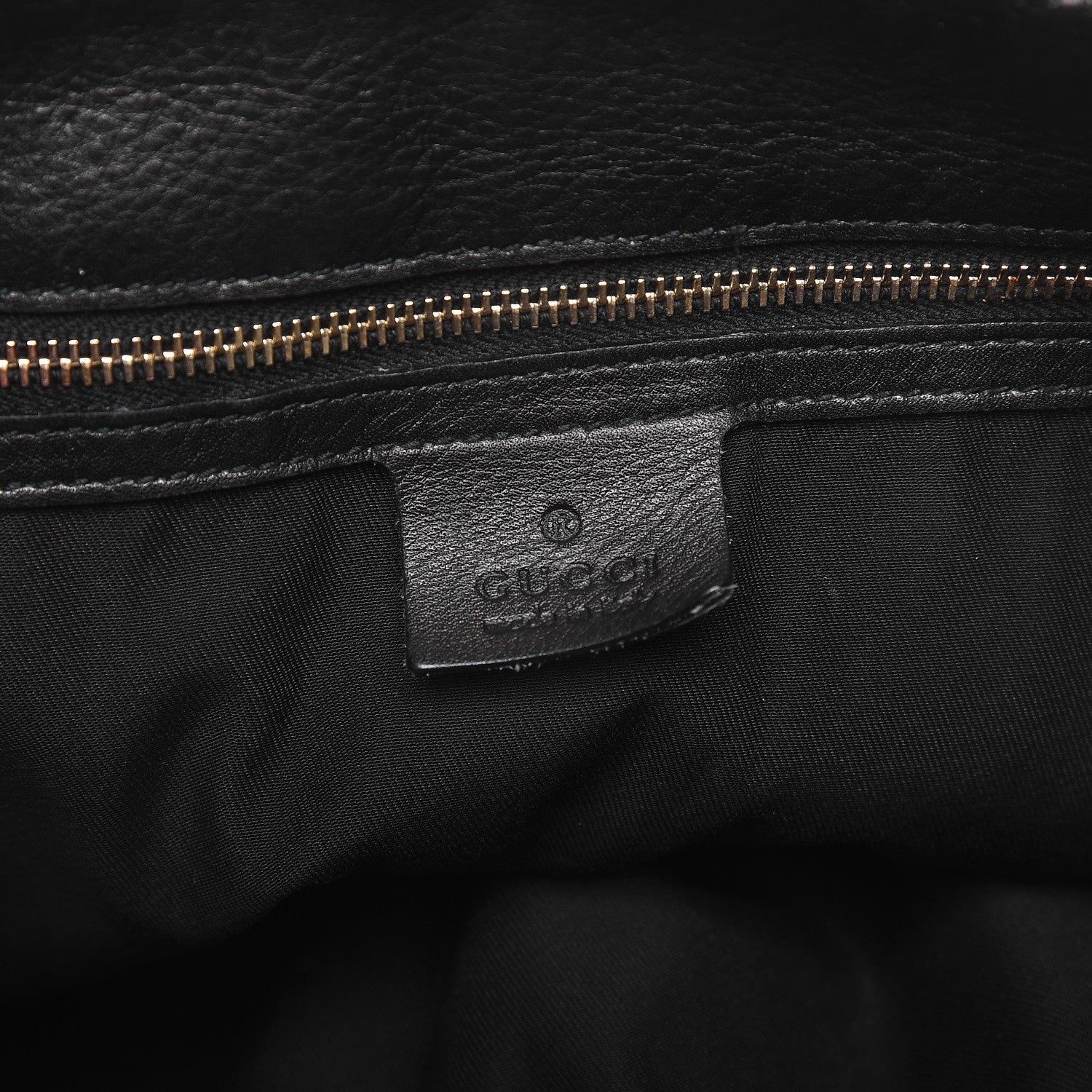 Gucci Calfskin Large Horsebit Chain Hobo Black 6 of 10