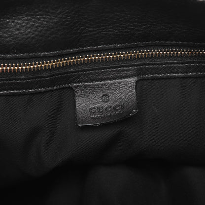 Gucci Calfskin Large Horsebit Chain Hobo Black 6 of 10
