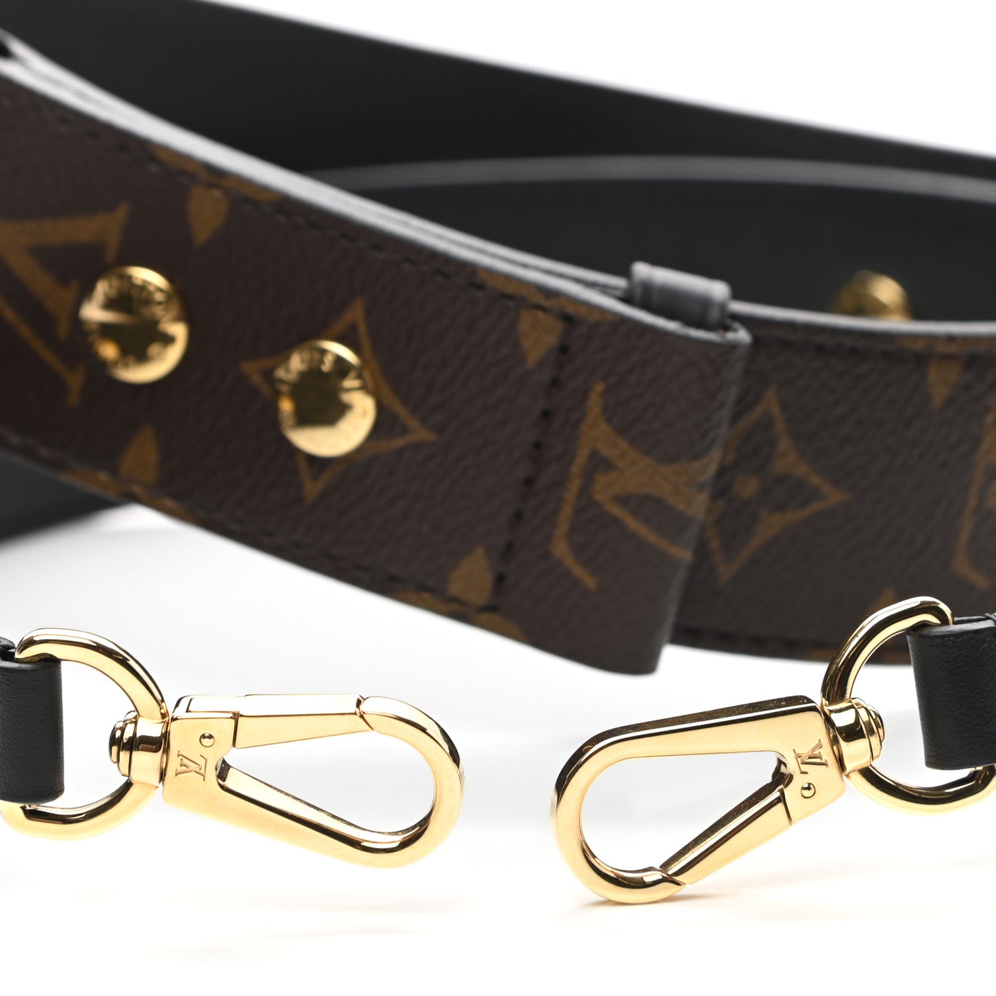 Monogram Adjustable Bandouliere Shoulder Strap Black