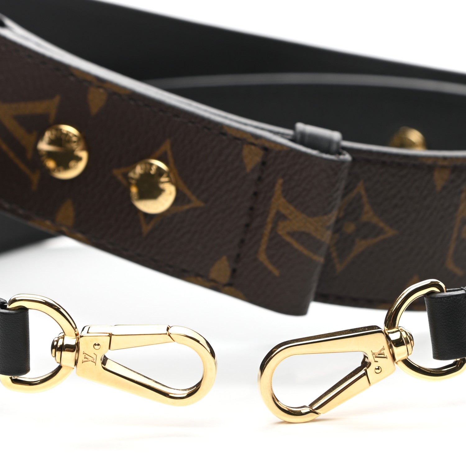 Louis Vuitton Monogram Adjustable Bandouliere Shoulder Strap Black 3 of 4