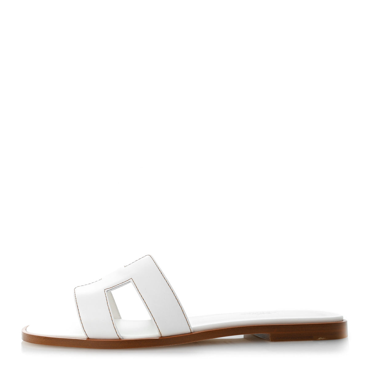 Box Calfskin Oran Sandals 38 White