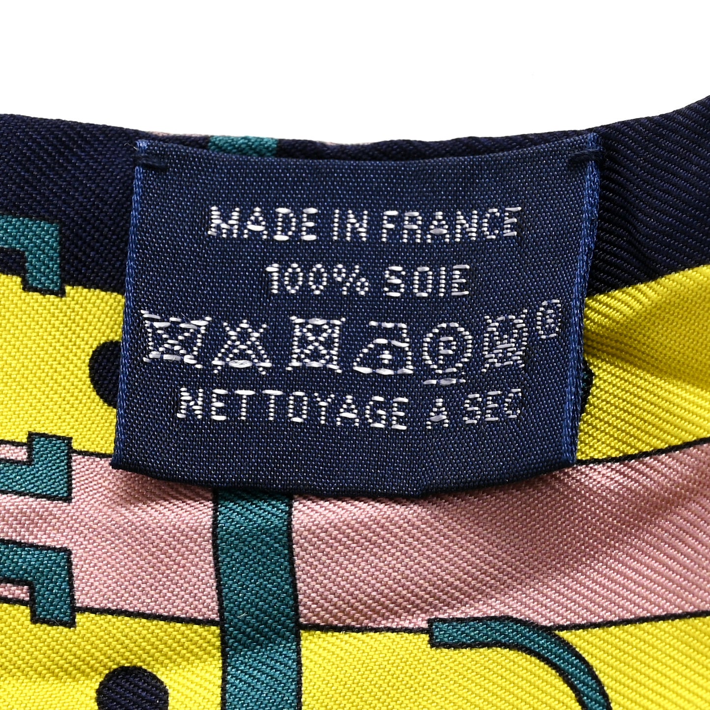 Silk Rocabar Twilly Marine Jaune Vif Vert