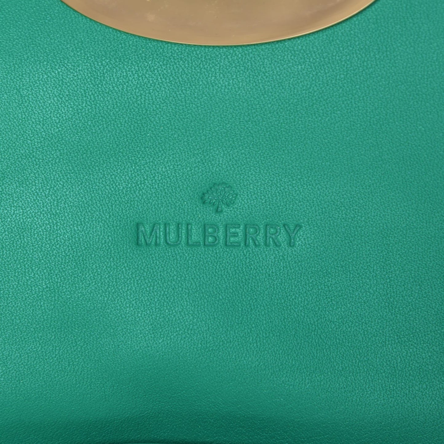 Silky Classic Calfskin Envelope Long Wallet Jungle Green