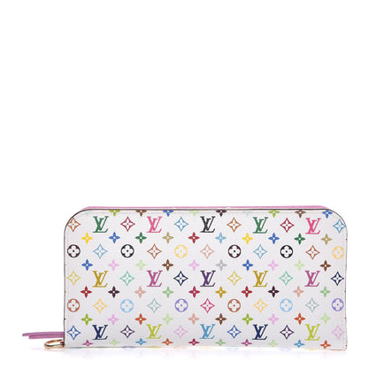Louis Vuitton Monogram Multicolor Insolite Wallet White Litchi 1 of 7