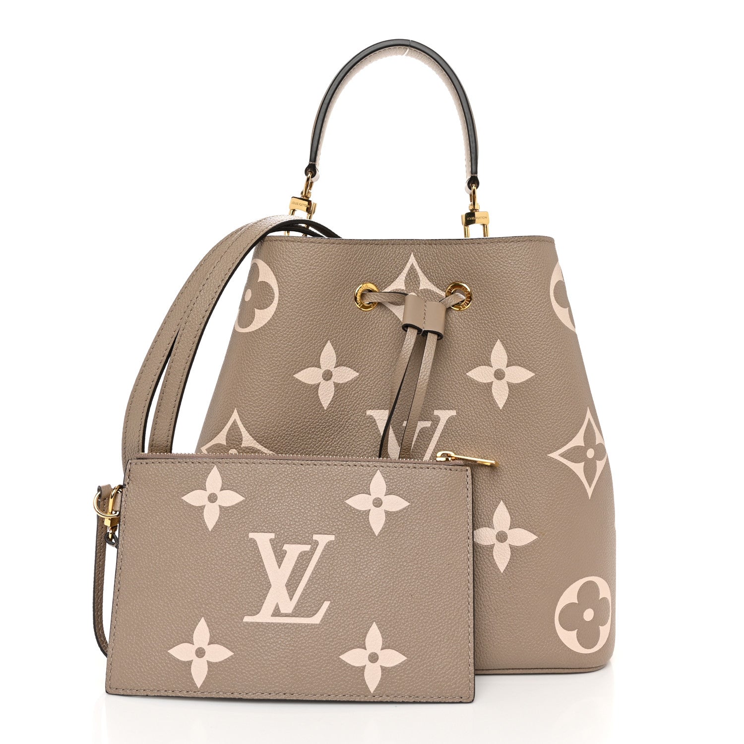 Louis Vuitton Empreinte Monogram Giant Neonoe MM Tourterelle Creme 3 of 10