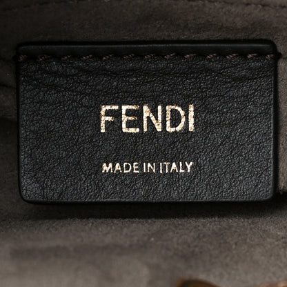 Fendi Vitello Century Matte F is Fendi Stamp Patch Bi-Color Grande Mon Tresor Bucket Bag Black Maya Fragola 8 of 12