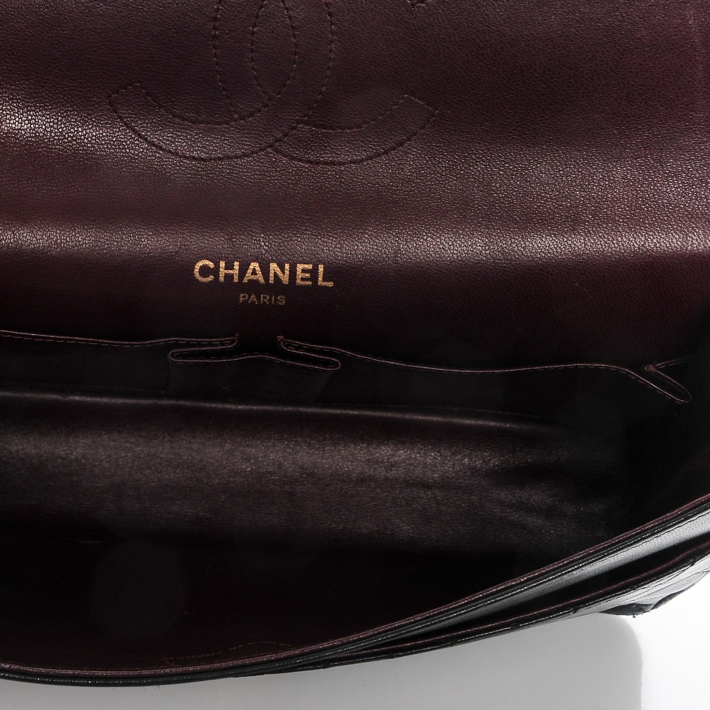 Lambskin Quilted Medium Bijoux Chain Double Flap Black