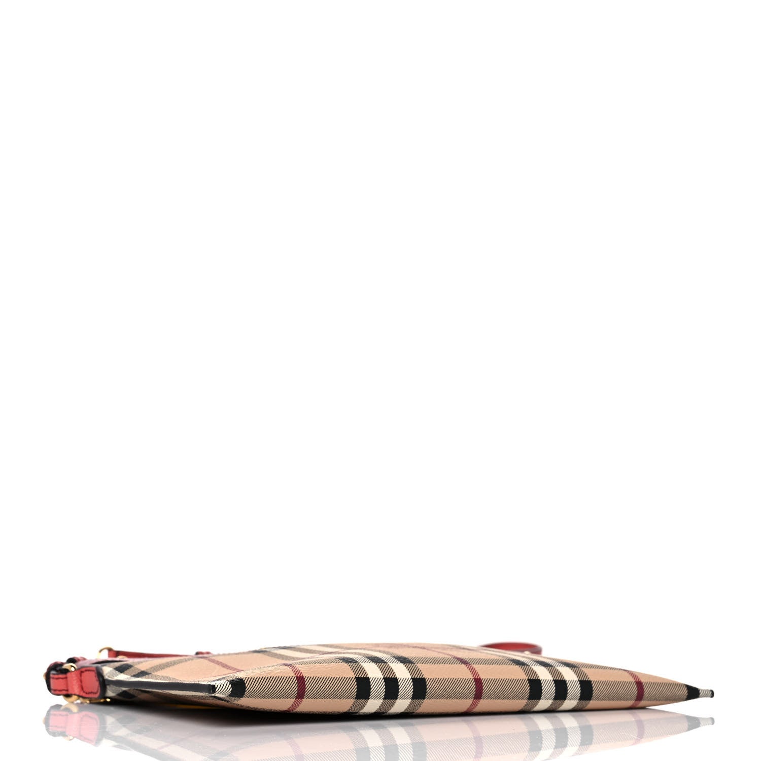 Burberry Haymarket Check Peyton Crossbody Clutch Bag Dusty Pink 4 of 9