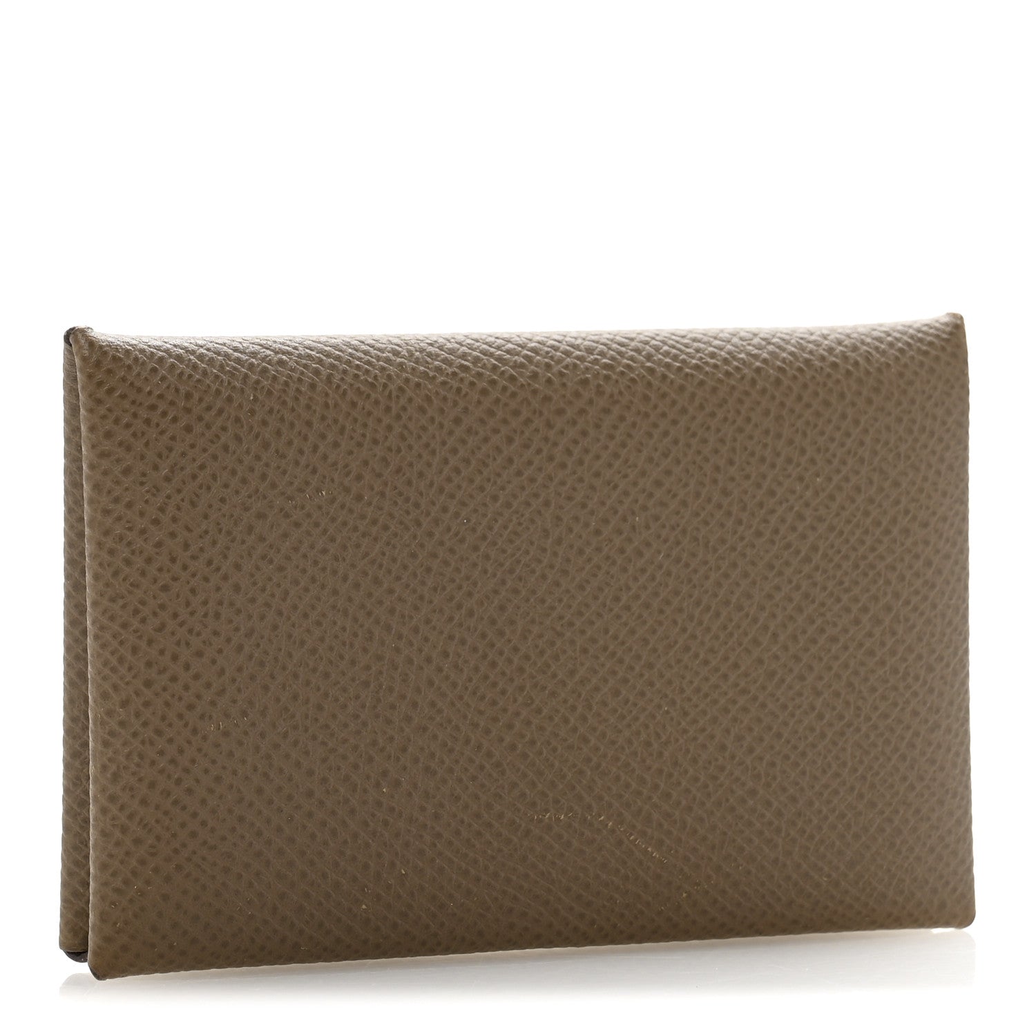 Hermes Epsom Calvi Card Case Etoupe 3 of 9