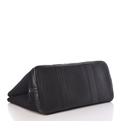 Hermes Ribbed Wool Negonda Garden Party MM 36 Black 4 of 13