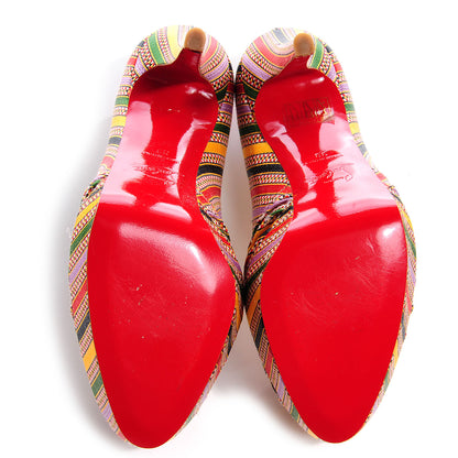 Christian Louboutin Rasta Damas Greissimo 140 Pumps Size 38 4 of 5