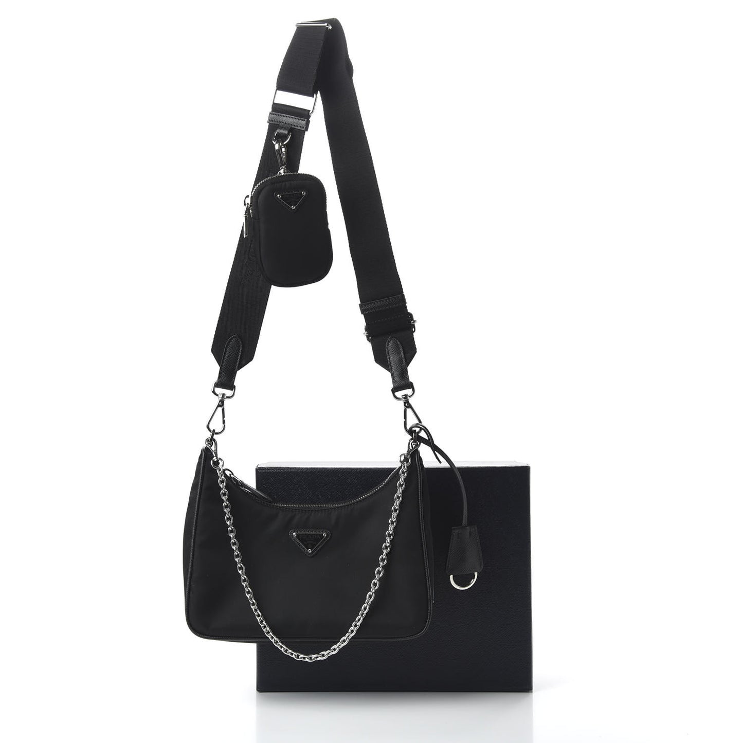 Nylon Re-Edition 2005 Shoulder Bag Black