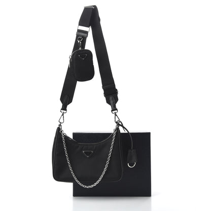 Prada Nylon Re-Edition 2005 Shoulder Bag Black 10 of 10