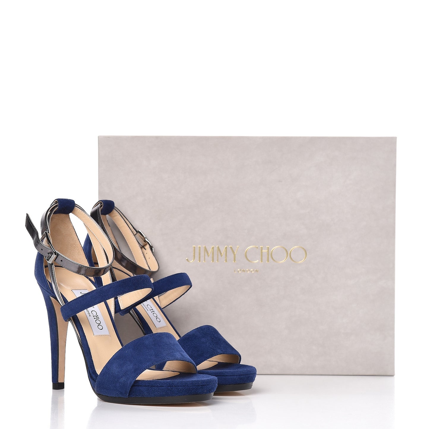 Suede Dose Sandals 38.5 Cosmo Asphalt
