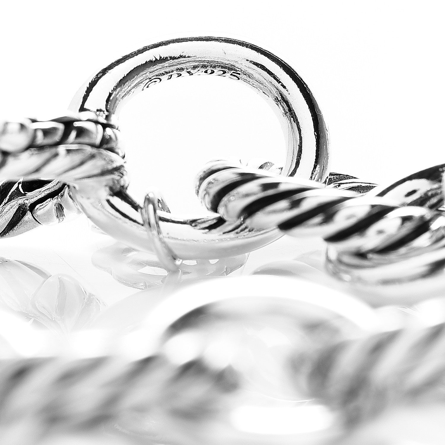 David Yurman Sterling Silver 12mm Large Oval Link Bracelet 3 of 3