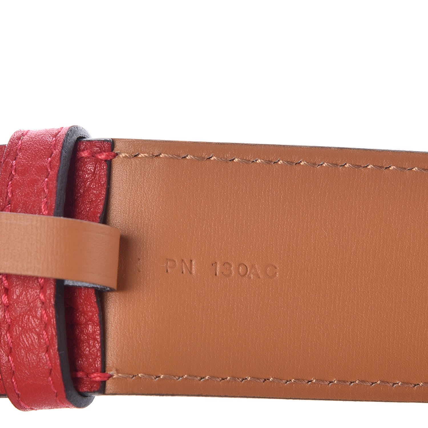 Hermes Taurillon Clemence 42mm Mens Etriviere Belt 90 Rouge Casaque 4 of 9