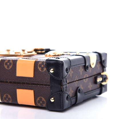 Louis Vuitton Monogram Tressage Petite Malle Beige White Orange 9 of 10