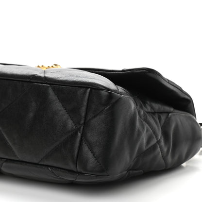 Chanel Lambskin Quilted Large Chanel 19 Flap Black 9 of 9