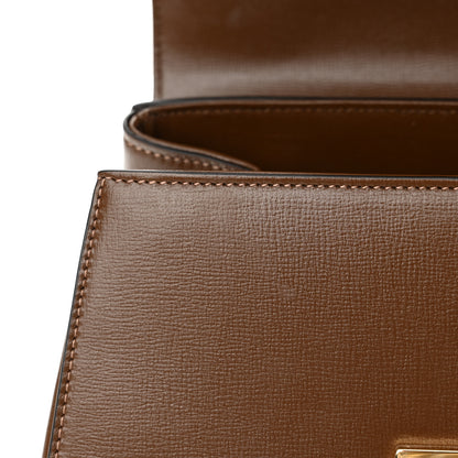 Gucci Glazed Textured Calfskin Mini Horsebit 1955 Top Handle Flap Bag Brown Sugar 11 of 14