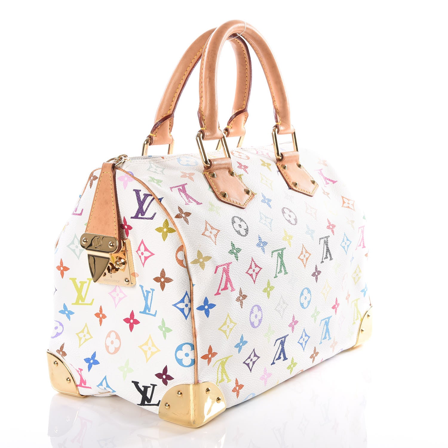 Louis Vuitton Monogram Multicolor Speedy 30 White 2 of 14