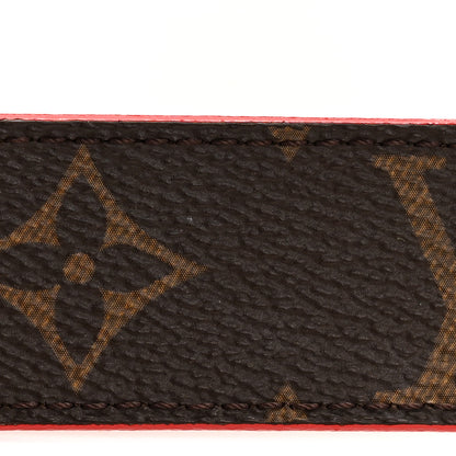 Louis Vuitton Monogram 30mm LV Initiales Reversible Belt 80 32 Coquelicot 7 of 9