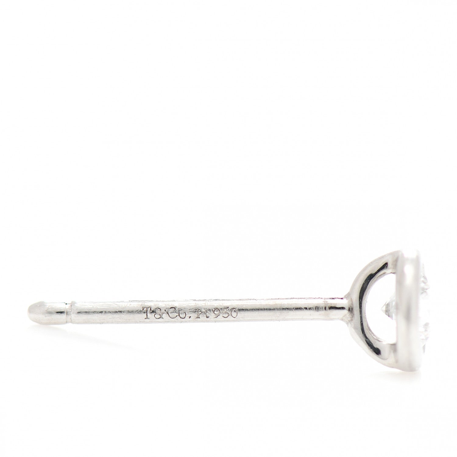 Tiffany Platinum Diamond .16ctw Elsa Peretti Diamonds By The Yard Earrings 4 of 6