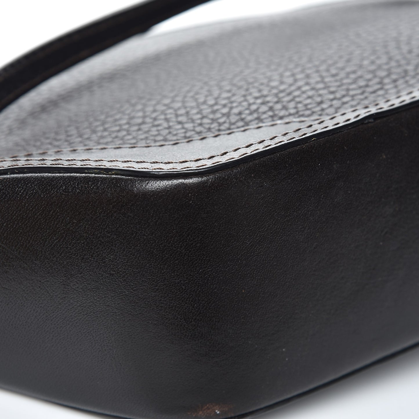Grained Calfskin Mini Orchard Crossbody Dark Brown