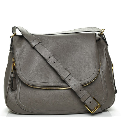 Tom Ford Pebbled Calfskin Large Jennifer Graphite 1 of 7
