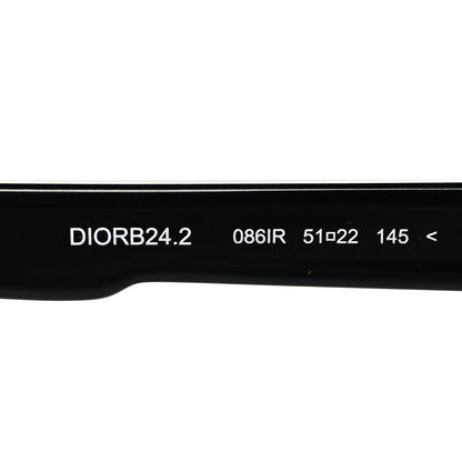 Christian Dior Acetate DiorB24.2 Sunglasses Dark Havana Grey 6 of 6