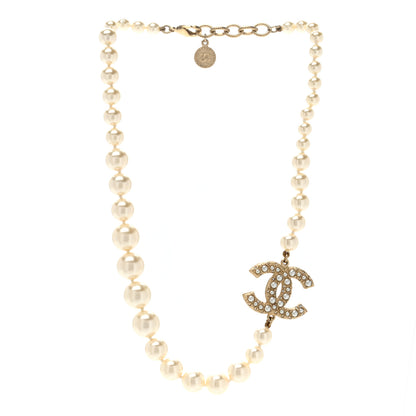 Chanel Pearl CC 100th Anniversary Necklace Light Gold 3 of 4