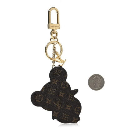 Louis Vuitton LV x TM Cowhide Monogram Superflat Panda Key Ring Bag Charm Multicolor 2 of 3