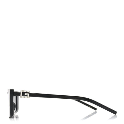 Gucci Acetate Crystal Rectangle Sunglasses GG1681S Black 3 of 7