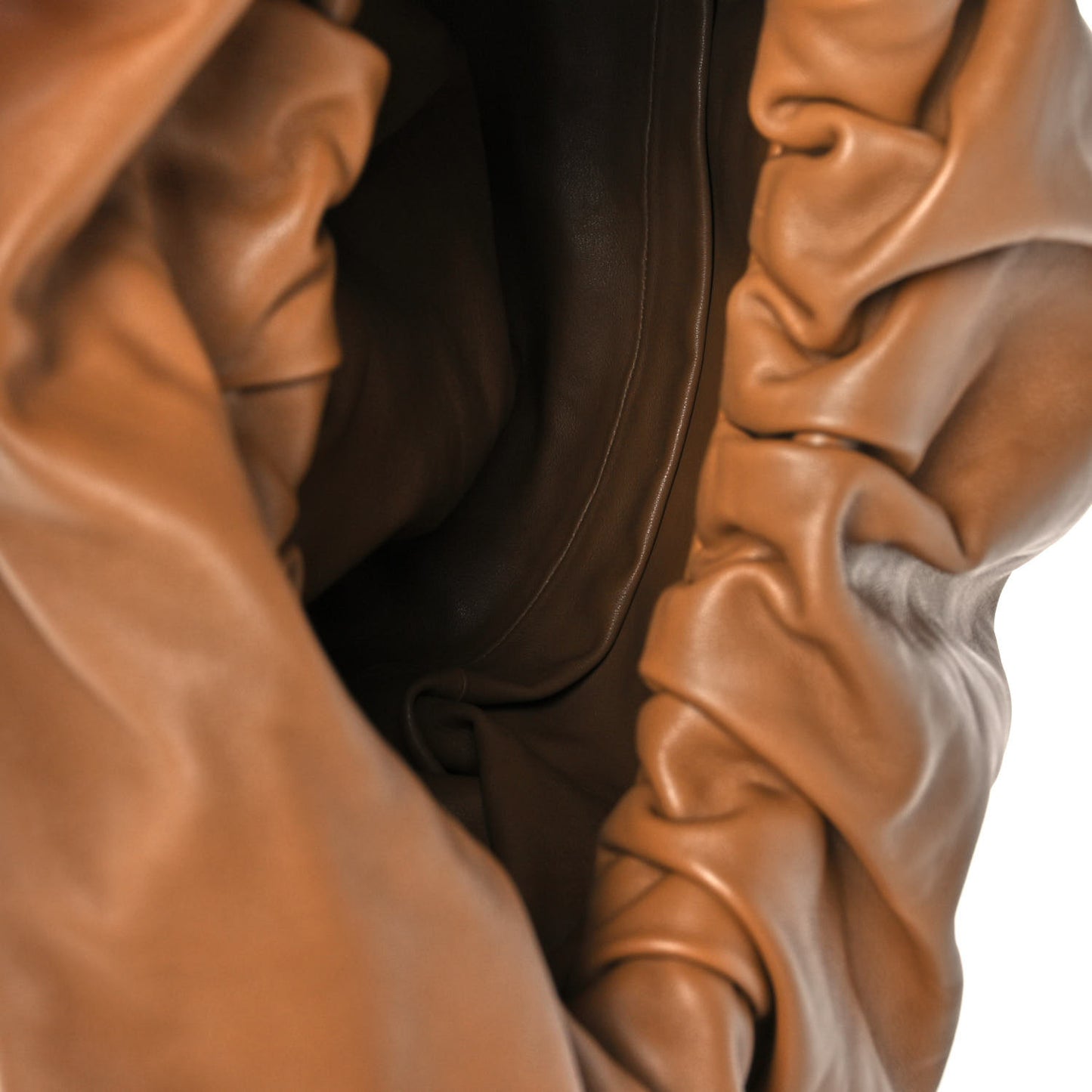 Smooth Butter Calfskin Large The Shoulder Pouch Cammello
