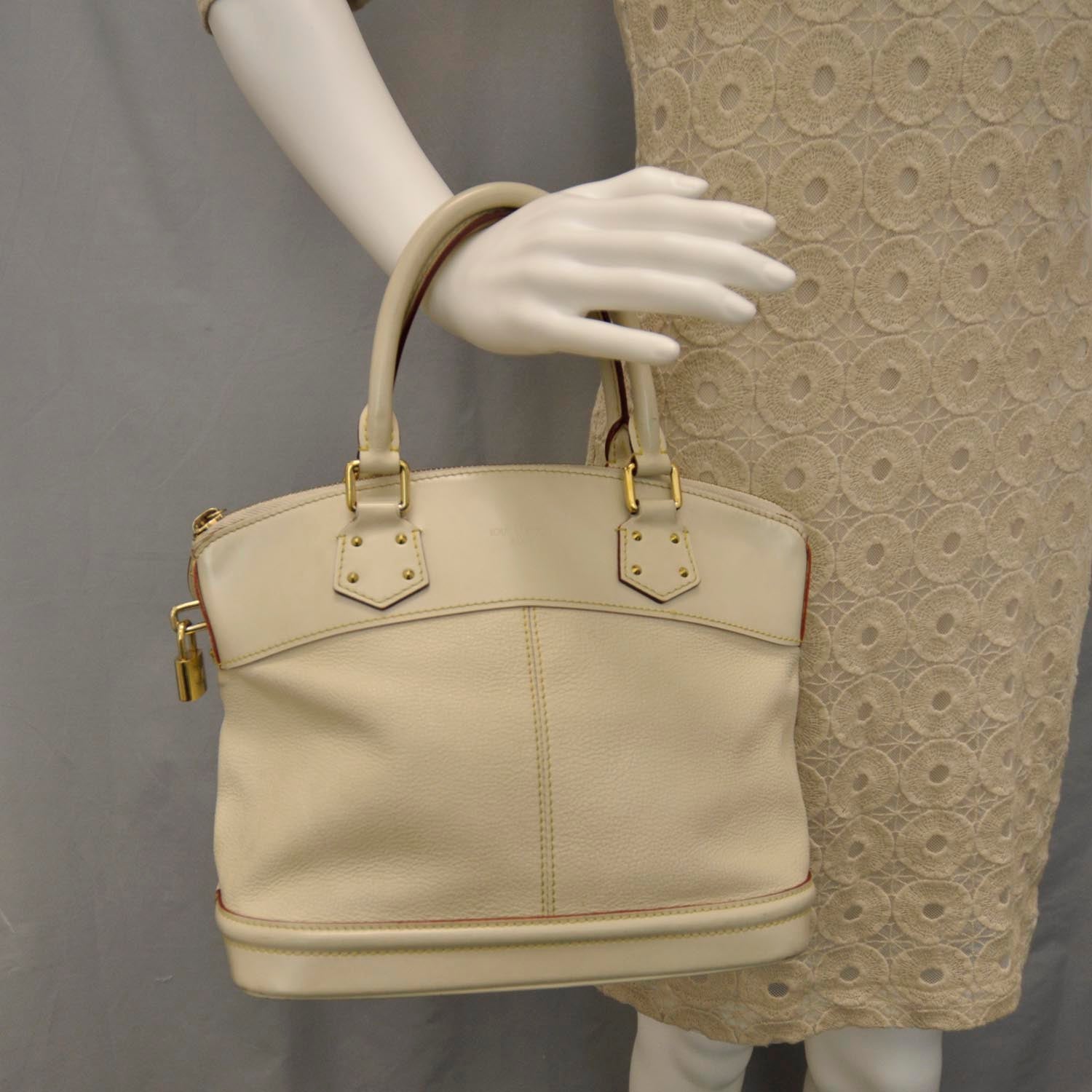 Louis Vuitton Suhali Lockit PM White 2 of 9