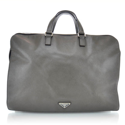 Prada Saffiano Briefcase Grey 1 of 11