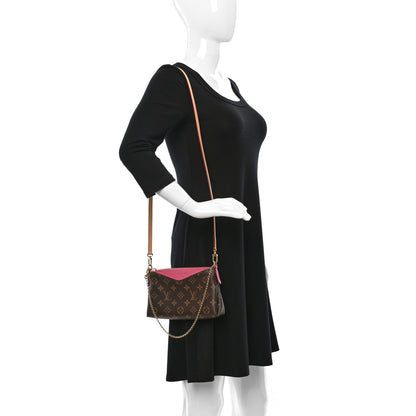 Louis Vuitton Monogram Pallas Clutch Rose Fizzy 2 of 8