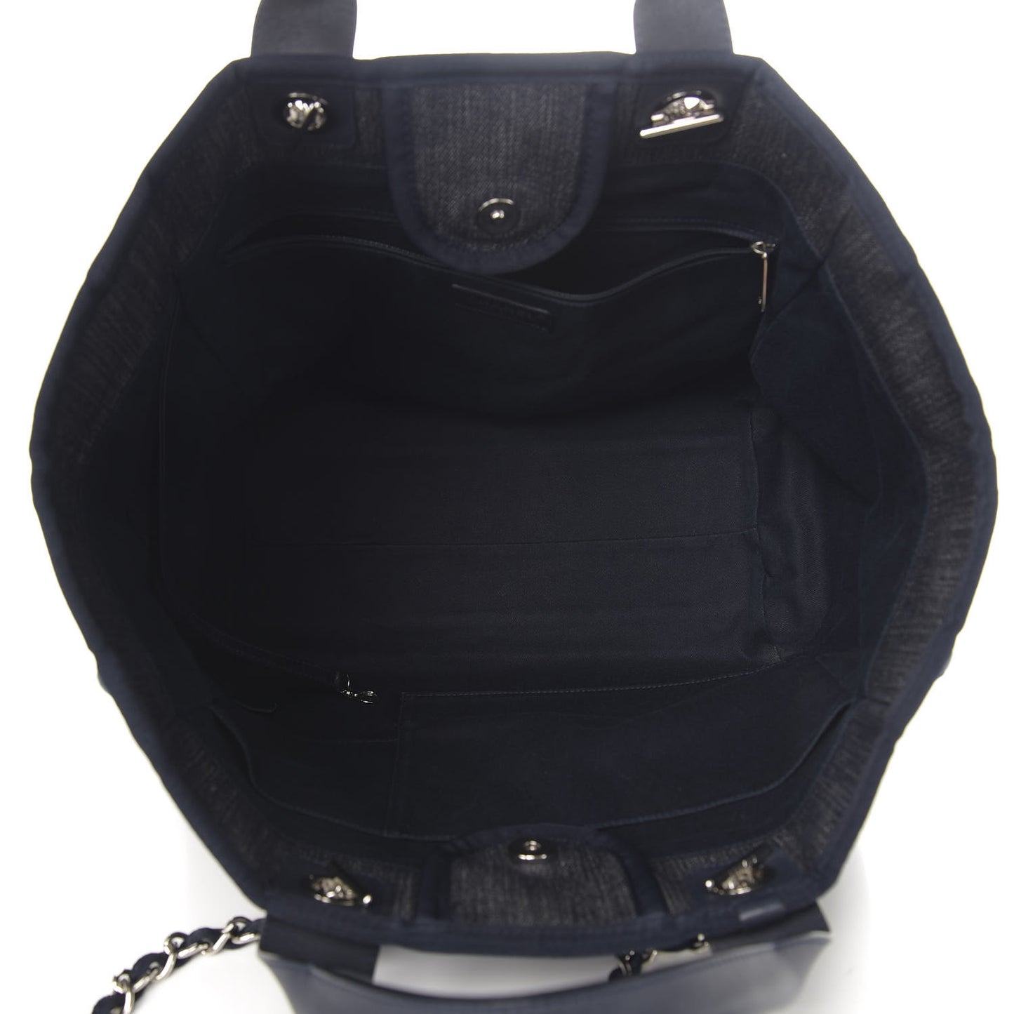 Denim Medium Deauville Tote Dark Blue