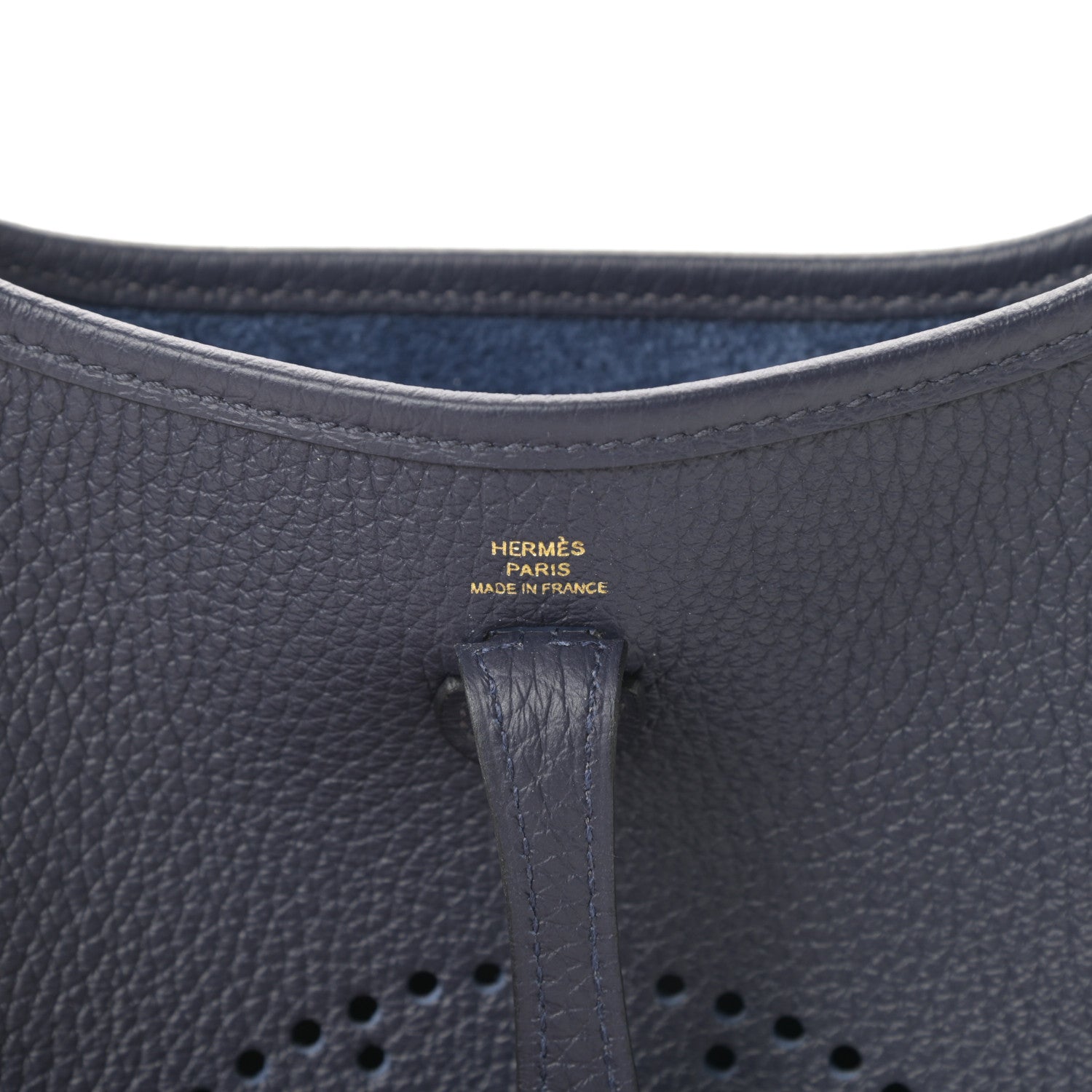 Hermes Taurillon Clemence Evelyne TPM Bleu Nuit 6 of 11