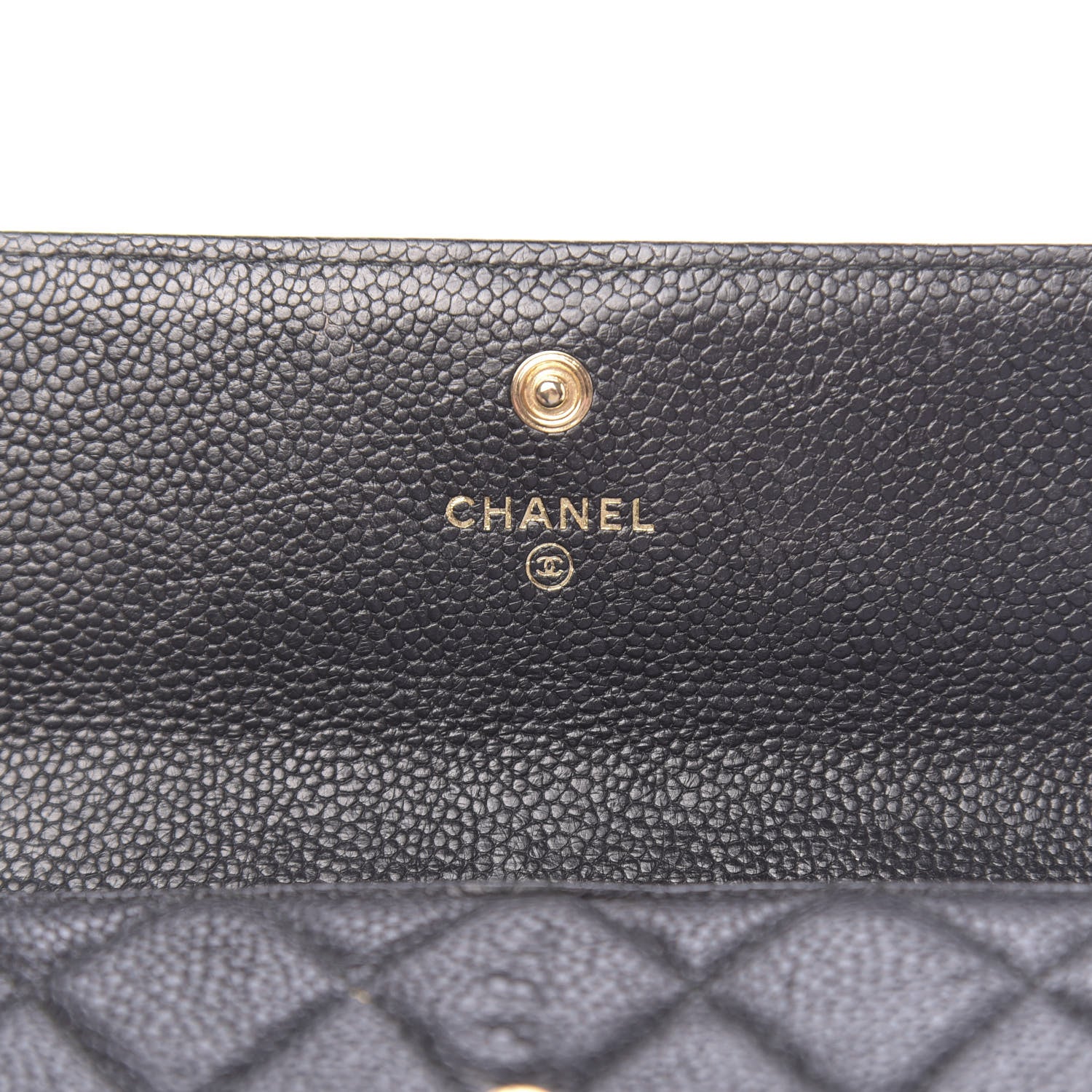 Chanel Caviar Quilted Large Boy Gusset Flap Wallet Black 6 of 12