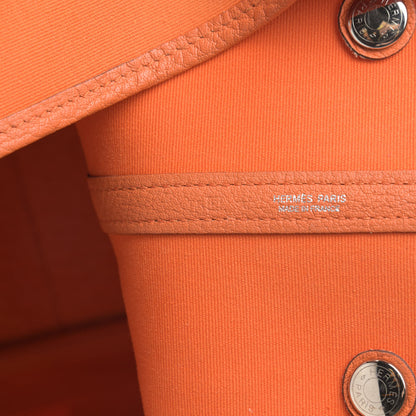 Hermes Toile Negonda Garden Party Tote 36 MM Orange 7 of 18