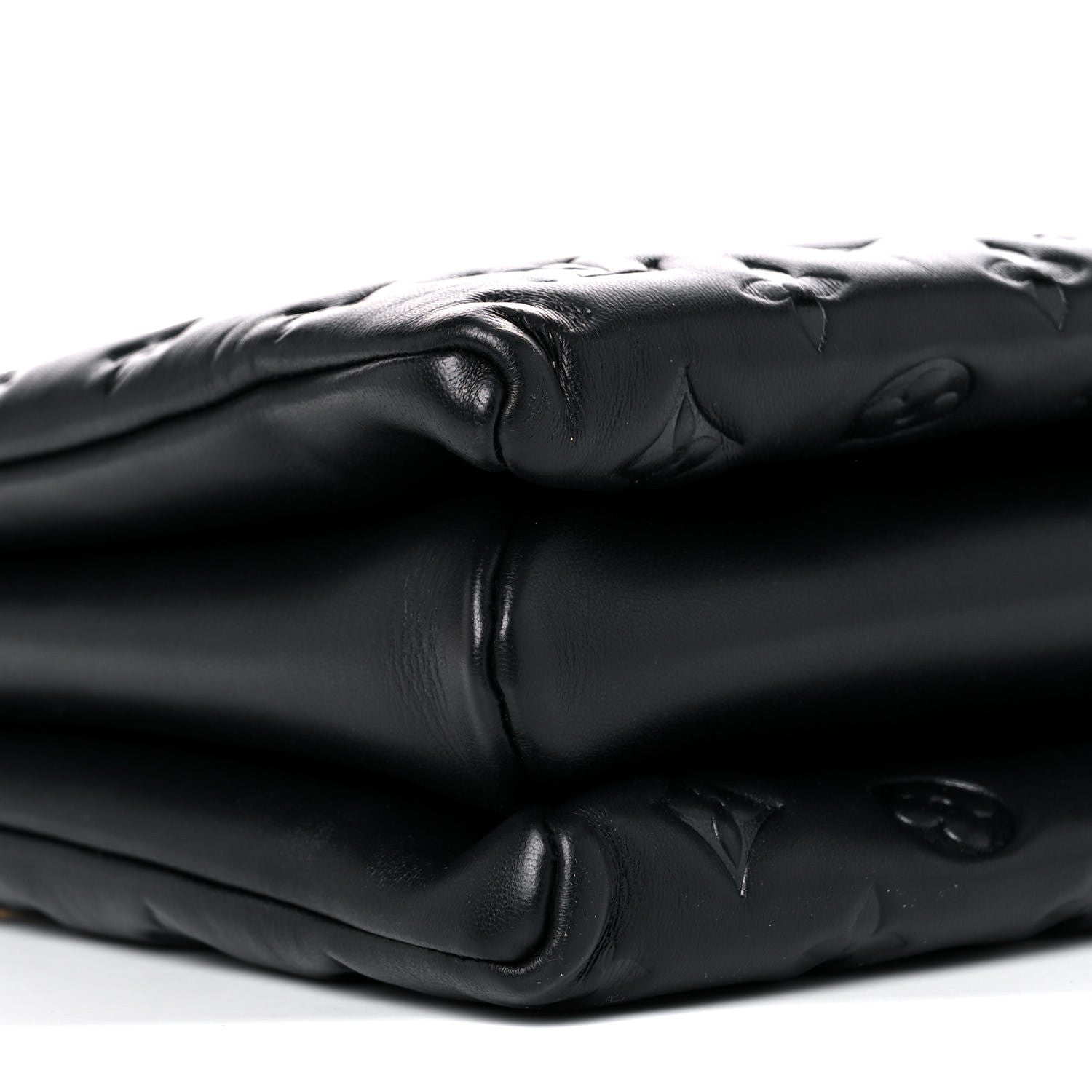Louis Vuitton Lambskin Embossed Monogram Coussin MM Black 7 of 11