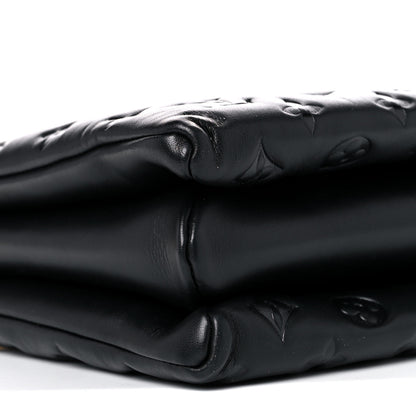 Louis Vuitton Lambskin Embossed Monogram Coussin MM Black 7 of 11