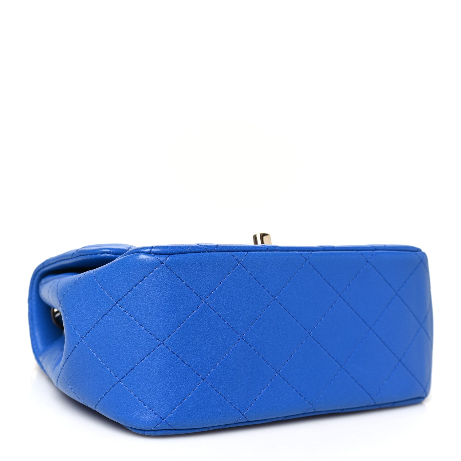 Chanel Lambskin Quilted Mini Square Flap Blue 4 of 11