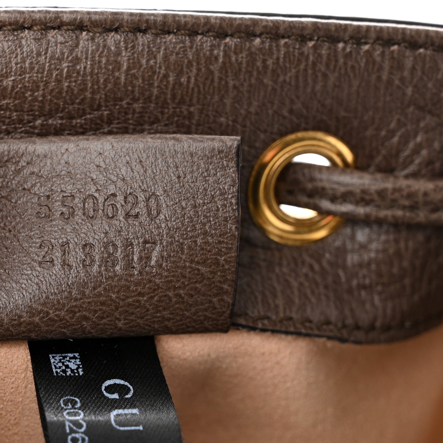 GG Supreme Monogram Web Mini Ophidia Bucket Bag Brown